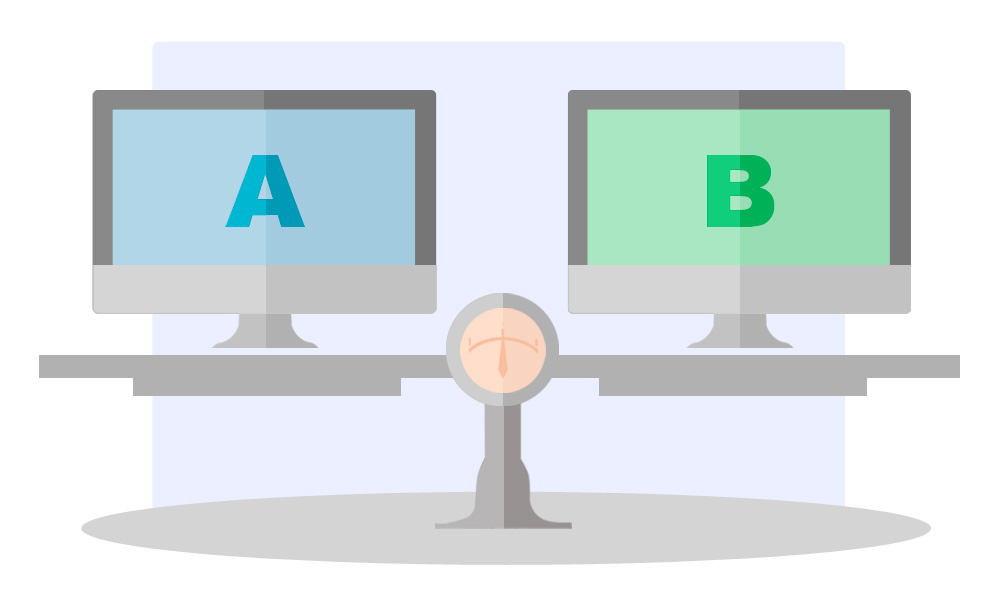 A/B split testing of your landing page conversion rate